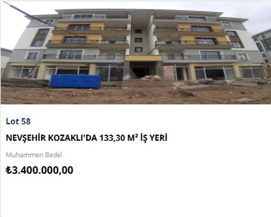 TOKİ 7 İlde 26 İş Yerini Yeniden Satışa Çıkarıyor! Açık Artırmada İkinci Tur Eylülde 19